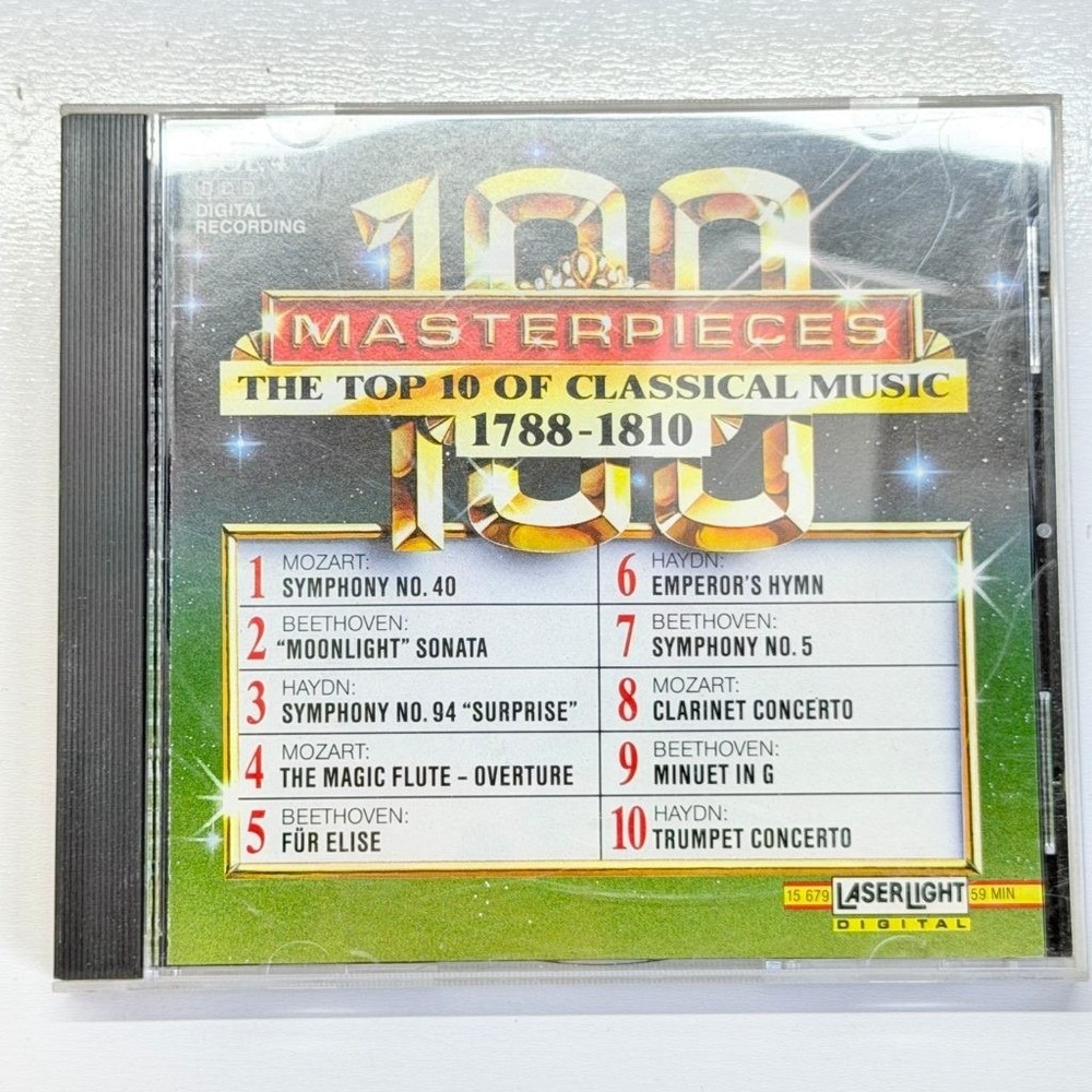 100 Masterpieces Vol 4 Top 10 Classical Music 1788-1810 CD Laserlight 15679